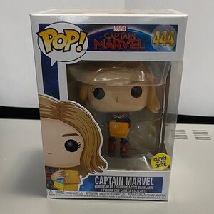 Funko #444 Captain Marvel Pop Figure with Glow Feature